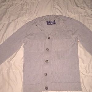 Gray cardigan with elbow pads size large